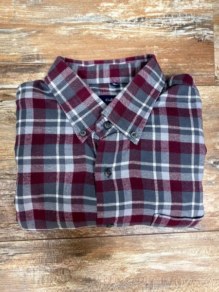 Flanella Hemd violett/grau