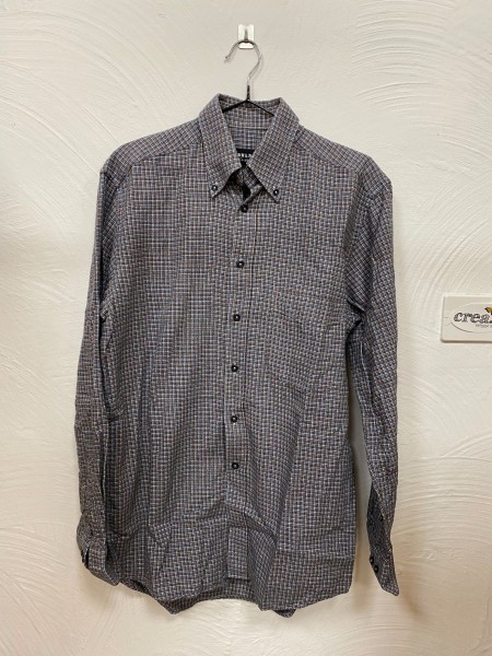 Flanella Hemd braun/hellblau