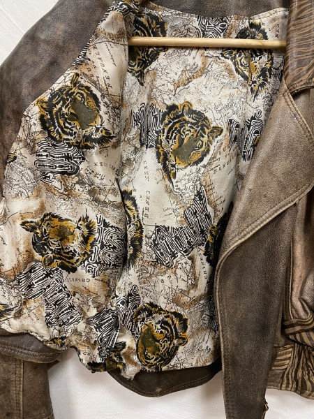 giubbino di pelle - tigre