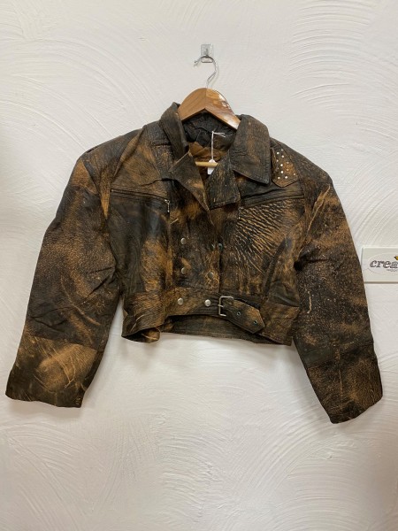 Lederjacke - ausgewaschen