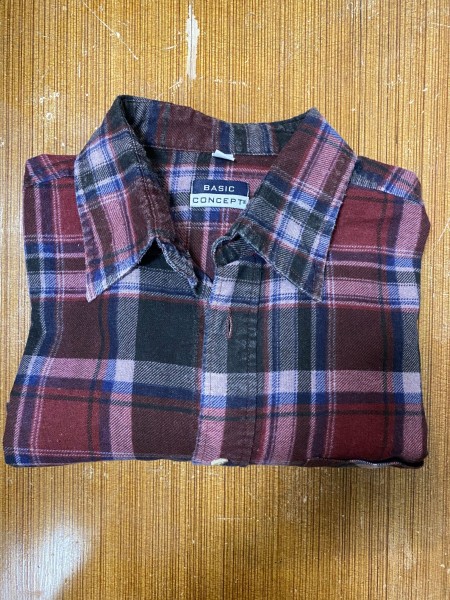 Flanella Hemd bordeaux