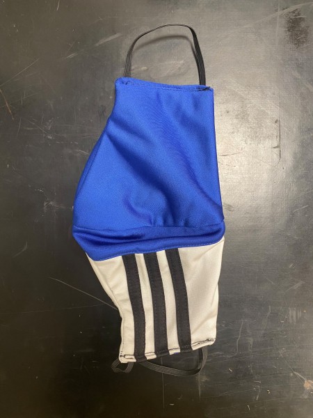 Adidas Mundschutz blau weiss