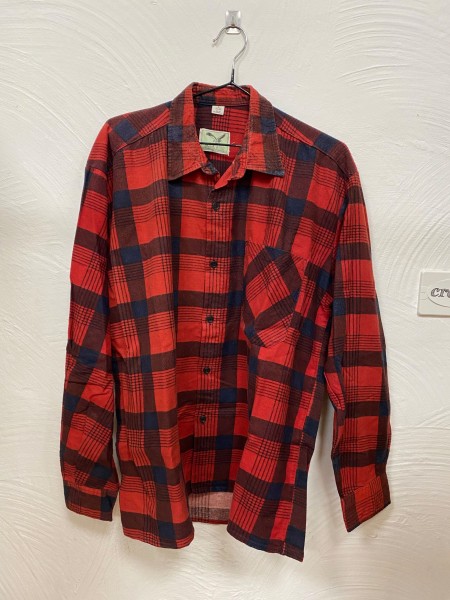Flanella Hemd blau/rot